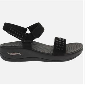 Skechers Arch Fit Sunshine GOING STEADY , Black Sandals, Size 9 Never Worn